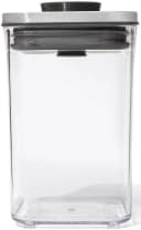 OXO Steel Vorratsdose Pop transparent quadratisch Bild 1