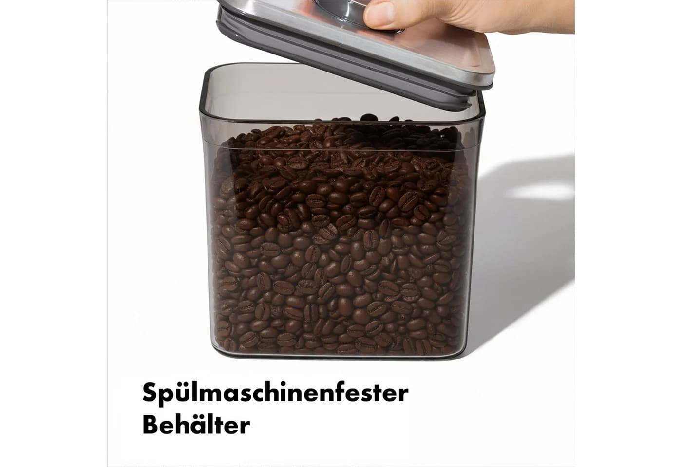 OXO STEEL Steel Coffee POP-Behälter mit Dosierlöffel silber - Bild 5