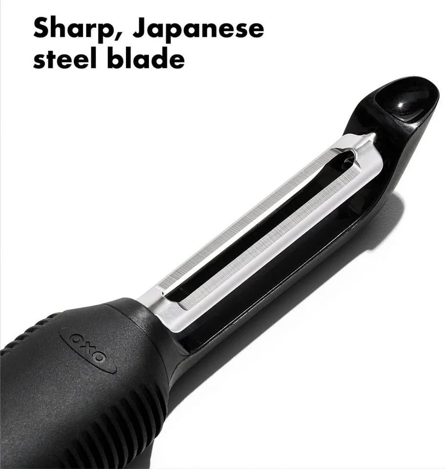 OXO GOOD GRIPS Pendelschäler Schwarz mit Augenentferner - Bild 3