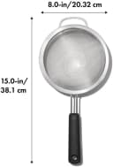 OXO GOOD GRIPS Küchensieb 20cm Edelstahl silber Bild 4