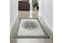 Carpetia Orientalischer Teppich mit Bordüre & Glitzergarn Creme Grau Bild 2