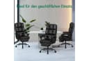 ALFORDSON Bürostuhl Schwarz mit Fußstütze & verstellbarer Rückenlehne Bild 3
