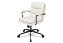 ALFORDSON Bürostuhl ergonomisch Chenille Lendenstütze Beige Bild 2