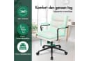 ALFORDSON Bürostuhl ergonomisch Chenille Lendenstütze Beige Bild 5