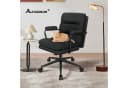 ALFORDSON Bürostuhl ergonomisch mit Lendenstütze Chenille Bild 3