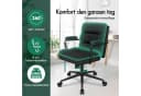 ALFORDSON Bürostuhl ergonomisch mit Lendenstütze Chenille Bild 5