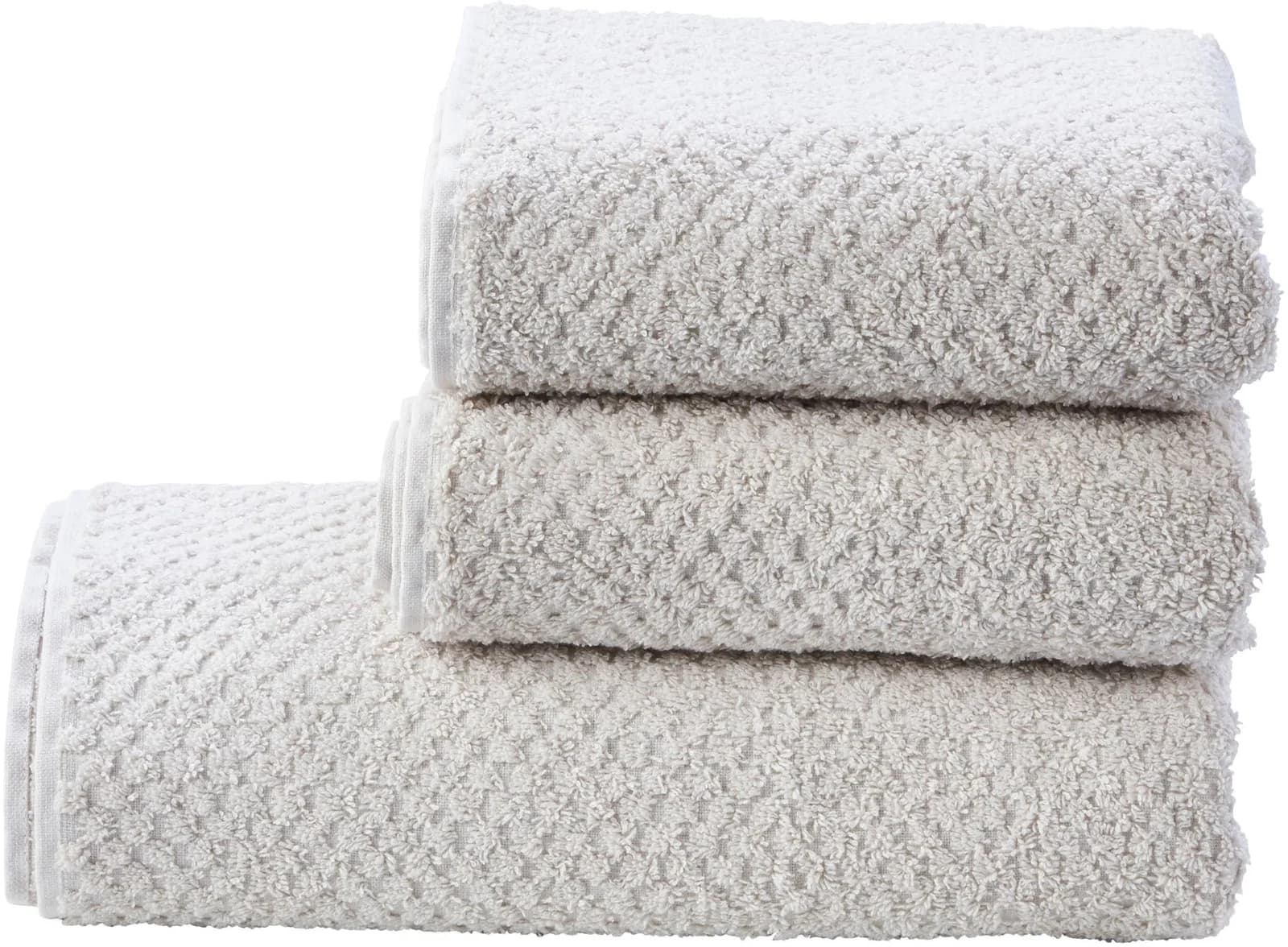 DONE. Handtuch Set Provence Honeycomb Beige 3-tlg. Walkfrottier