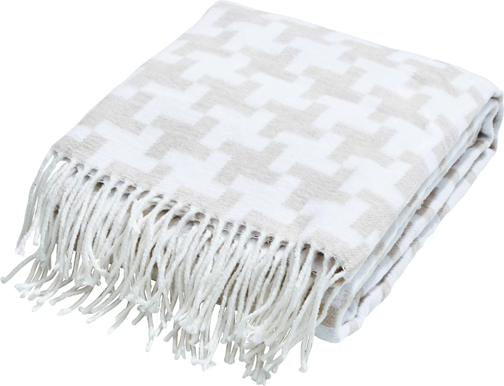 done. Wohndecke Mika Beige Baumwolle 150x200cm