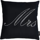 DONE. Dekokissen Mrs Grau mit Strass-Motiv Bild 1