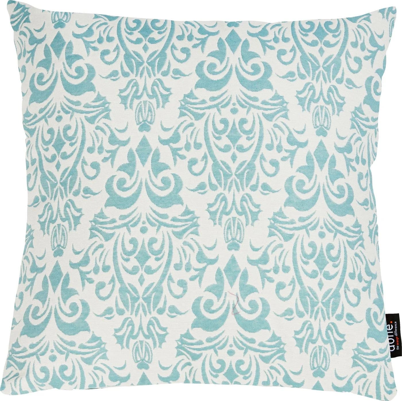DONE. Dekokissen Windsor Ornaments Mint Weiß Jacquard 45x45 cm