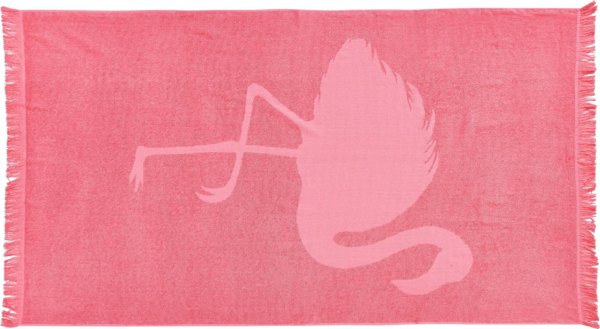 DONE. Hamamtuch Flamingo Rosa Jacquardgewebe 90x160cm