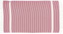done. Plaid "Lounge Stripes" Pink-Beige 100x180cm Baumwolle Bild 1