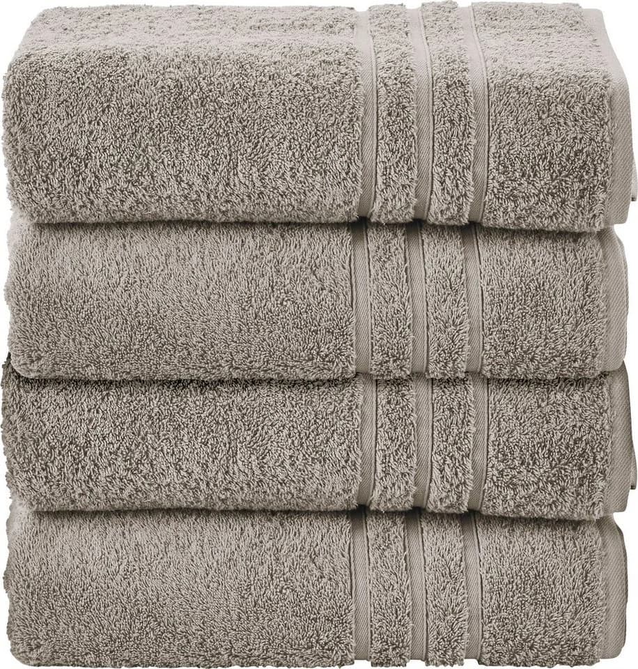 DONE. Daily Uni Handtuch Set 4-tlg. Grau Taupe Walkfrottier - Bild 2