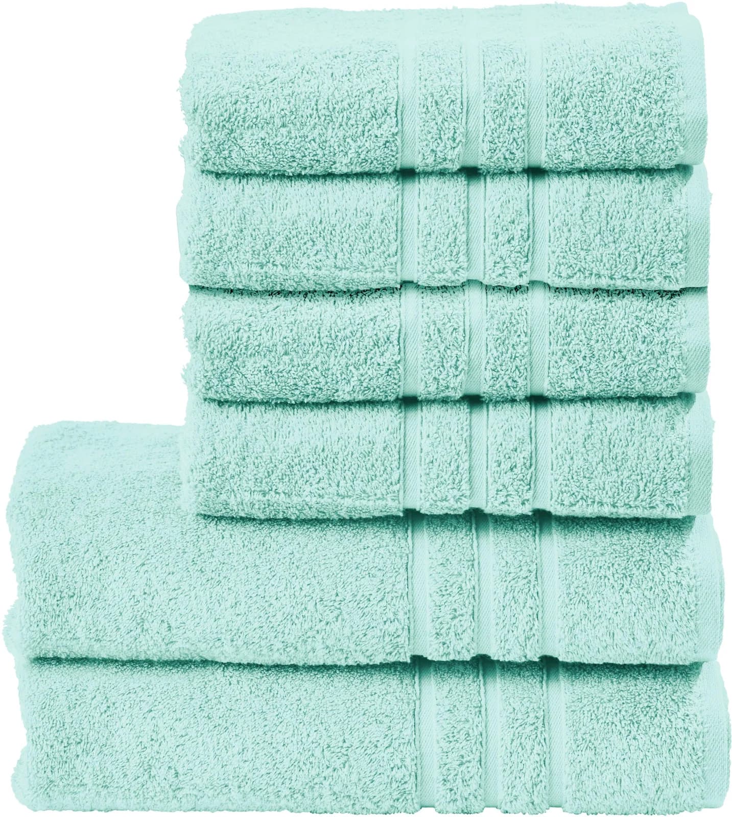 done. Handtuch Set Daily Uni Mint 6-tlg. Walkfrottier