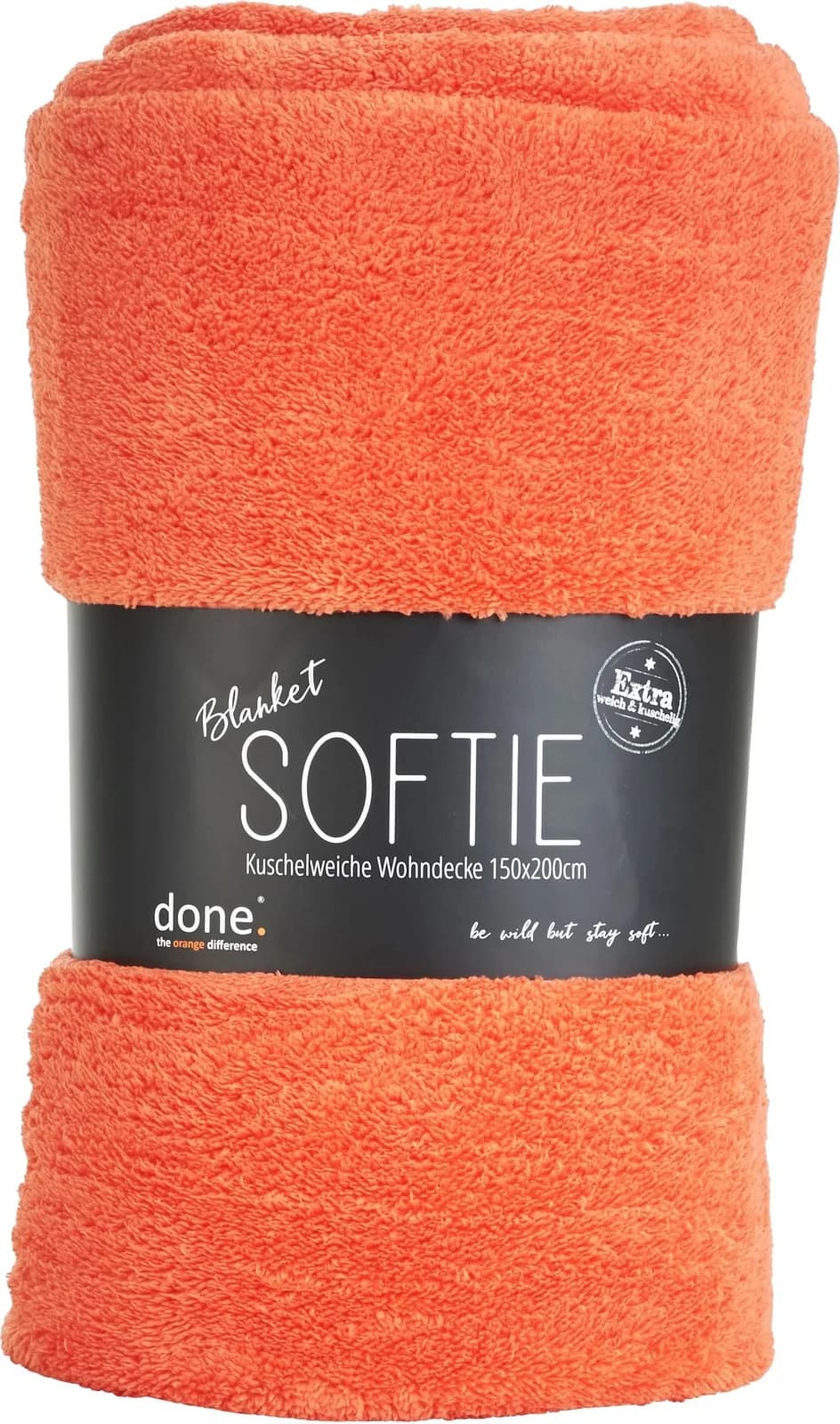 DONE. Softie Wohndecke Coral Teddy-Stoff Extra Weich