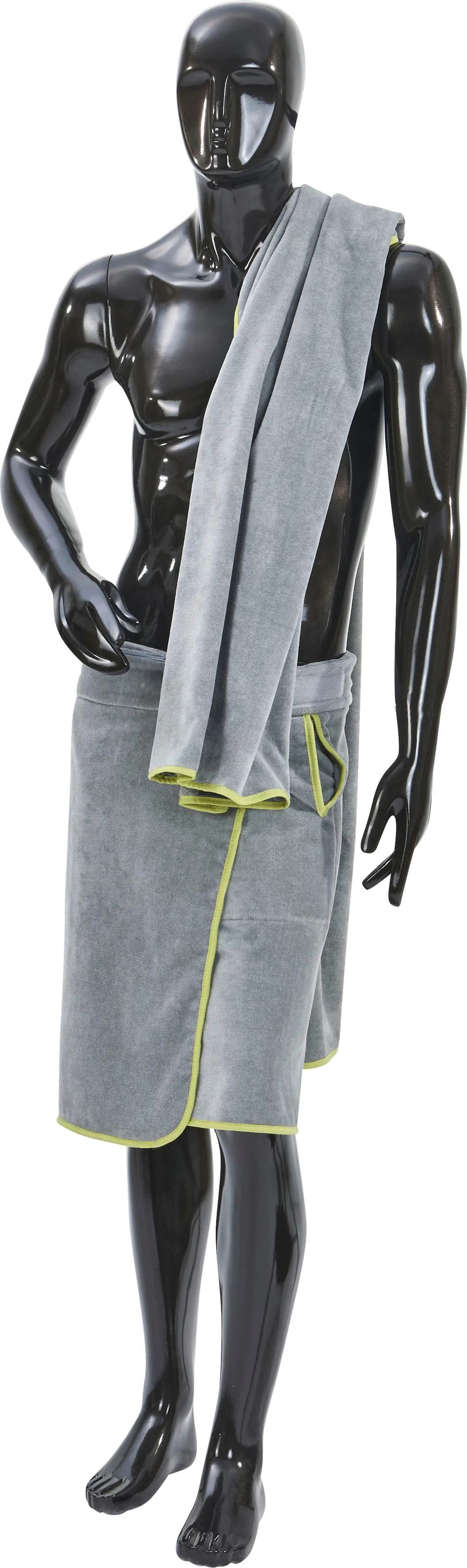 done.® Kilt Kuuma, Kurzform, Veloursfrottier, Silber - Bild 4