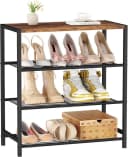 Refined Living Schuhregal Industrial Design 4 Ebenen Braun/Schwarz Bild 2