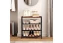 Refined Living Schuhregal Industrial Design 4 Ebenen Braun/Schwarz Bild 3