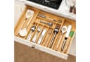 Refined Living Ausziehbarer Besteckeinsatz Bambus Schubladen Organizer Bild 1
