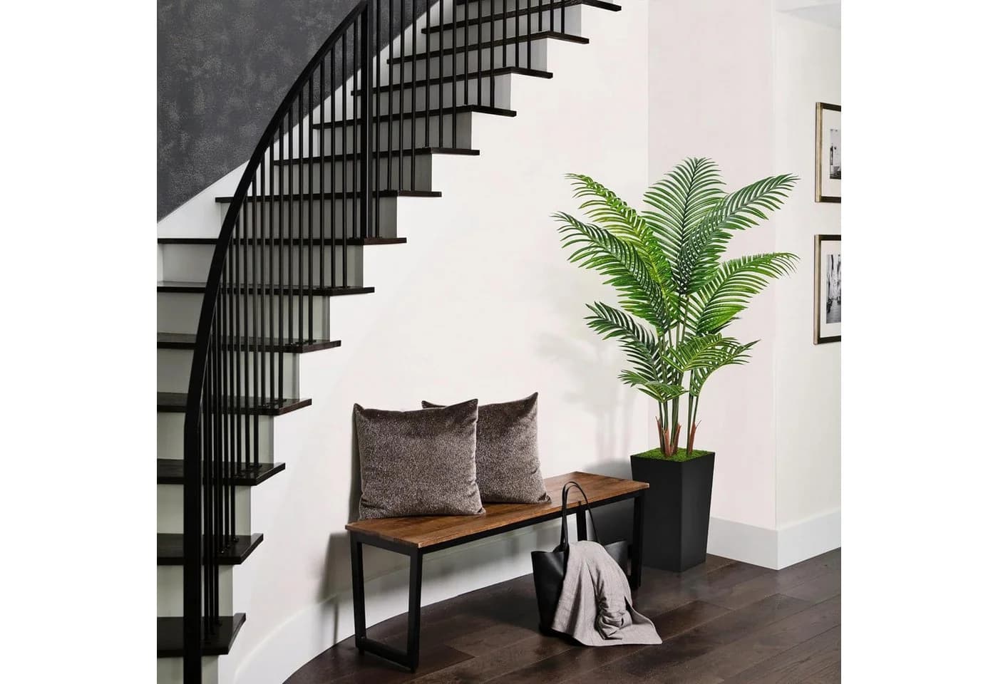 Refined Living Künstliche Areca-Palme 150 cm mit Topf & Moos