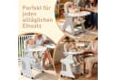 oyajia Kinderstuhl 3 in 1 mit Spieltisch und Rädern Grau Bild 5
