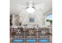 oyajia Deckenventilator 66cm mit LED Licht & Fernbedienung Bild 3
