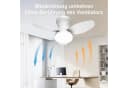 oyajia Deckenventilator 66cm mit LED Licht & Fernbedienung Bild 5