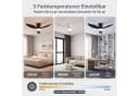 oyajia Deckenventilator mit LED-Beleuchtung und Fernbedienung Schwarz Bild 5