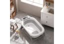 oyajia Faltbare Babybadewanne mit Thermometer & Kissen Grau Bild 5