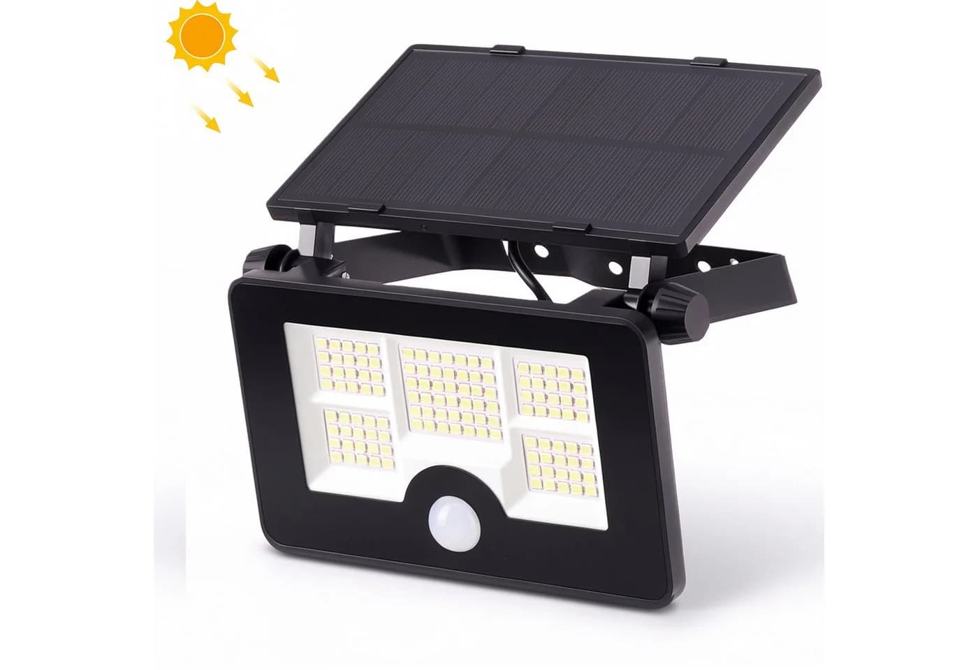 oyajia Außen-Wandleuchte LED Solarlampe mit Bewegungsmelder 122 LEDs - Bild 2