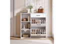 oyajia Schuhschrank Weiß mit Klappen und Schublade Bild 3