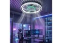 oyajia Deckenventilator mit LED-Leuchte, RGB-Farbwechsel, 50cm Bild 3