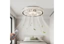 oyajia Deckenventilator mit LED-Leuchte, RGB-Farbwechsel, 50cm Bild 4