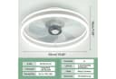 WILGOON Deckenventilator mit LED Licht 50cm 6-Gang Fernbedienung Bild 5