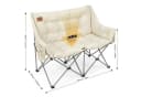 Kehot Campingstuhl Faltbarer 2-Sitzer mit 6 cm Polsterung, 127×94×60 cm, Weiß Bild 1