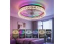 oyajia Deckenventilator 50cm mit Kristall-LED, RGB, 6 Stufen, Fernbedienung Bild 1