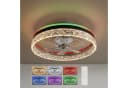 oyajia Deckenventilator 50cm mit Kristall-LED, RGB, 6 Stufen, Fernbedienung Bild 2