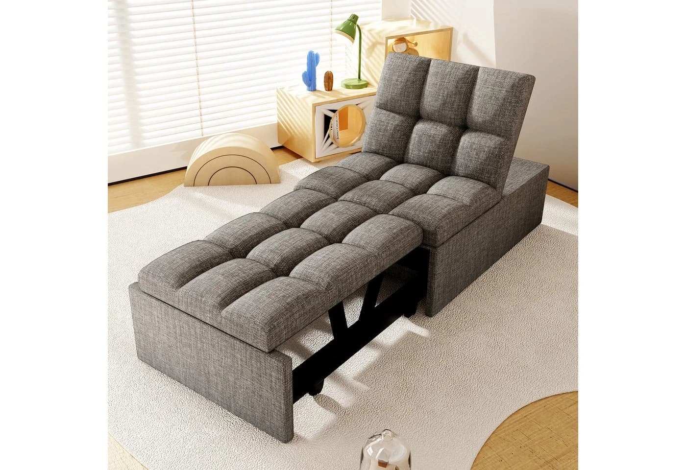 oyajia Schlafsofa 3-in-1 Klappsofa mit verstellbarer Rückenlehne & Bettfunktion - Bild 2