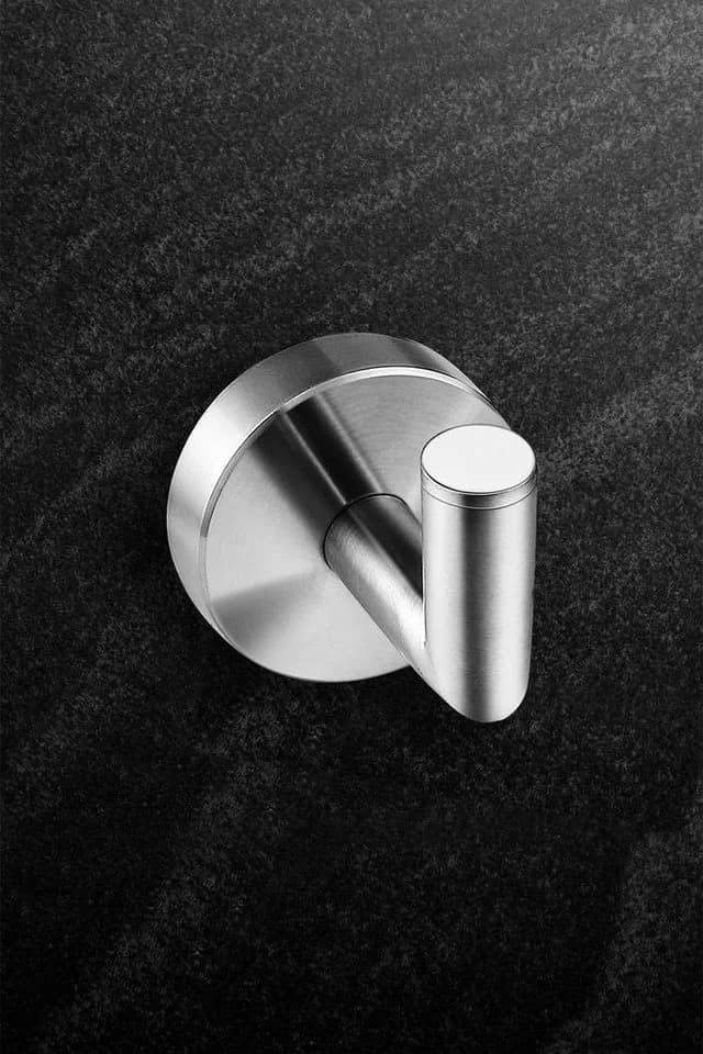 Ambrosya Handtuchhaken Edelstahl Silber Wandhaken Bad