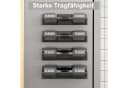 SURFOU Magnetisches Gewürzregal 4 Stück Schwarz Metall Bild 5