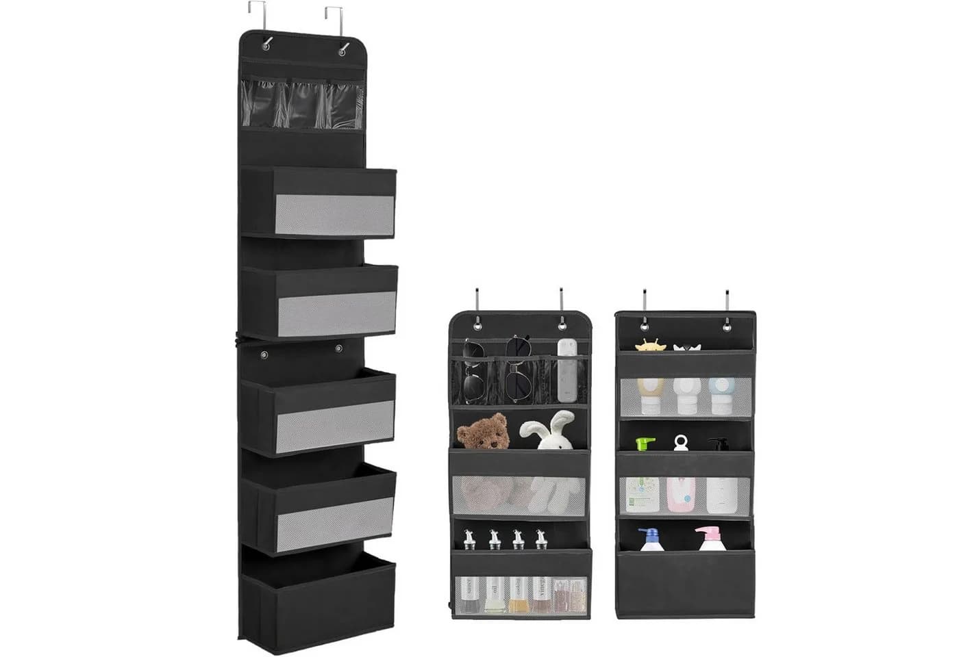 SURFOU Hängeregal Wandorganizer 5+1 mit Sichtfenster & 4 Haken - Bild 2
