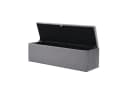 BlingBin Bettbank Polsterbank Grau mit Stauraum Bild 4