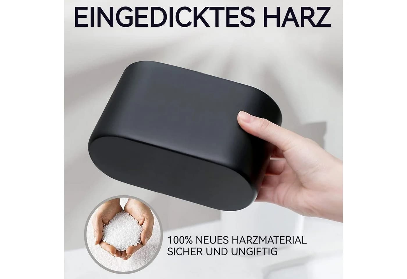 BlingBin Zahnbürstenhalter Bambus Schwarz 5 Fächer - Bild 4