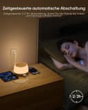 BlingBin LED Nachttischlampe 8 Farben Touch Dimmbar 20W Ladefunktion Bild 3
