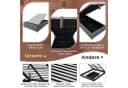 BlingBin Einzelbett Polsterbett 90x200 cm Grau Bild 3