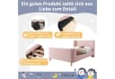 BlingBin Einzelbett 90 x 200 cm Rosa Kinderbett mit kosmischem Muster Bild 4