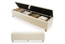 BlingBin Bettbank 145x38 cm Hydraulik Beige Bild 1