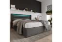 BlingBin Boxspringbett Stauraumbett Polsterbett 140x200cm Doppelbett LED-Beleuchtung Bild 1