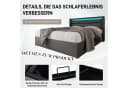 BlingBin Boxspringbett Stauraumbett Polsterbett 140x200cm Doppelbett LED-Beleuchtung Bild 4