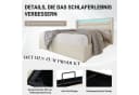 BlingBin Boxspringbett Stauraumbett mit LED-Beleuchtung Weiß/Grau Bild 4